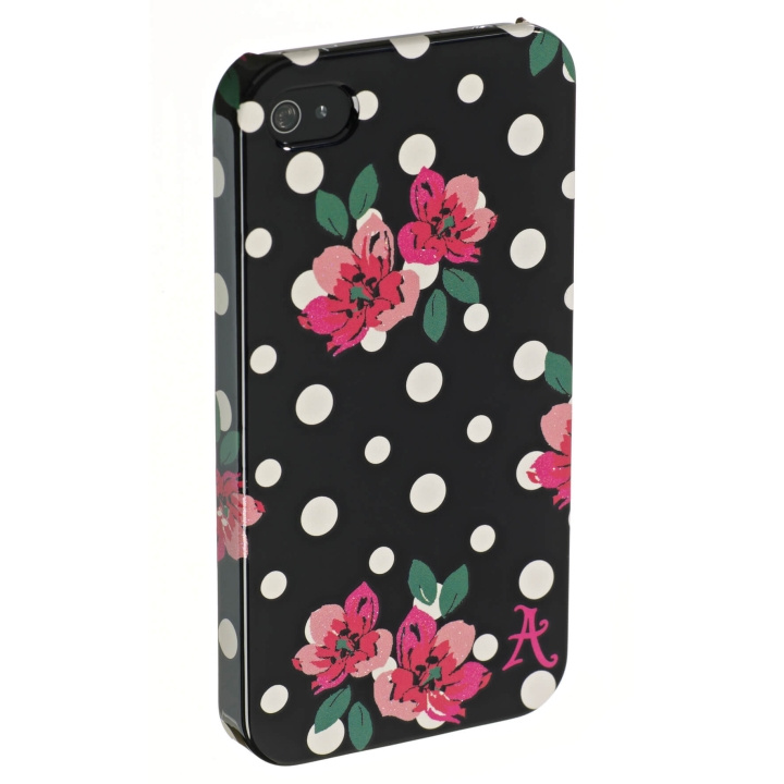 ACCESSORIZE Wallet iPhone4 Polka Black in the group SMARTPHONE & TABLETS / Phone cases / Apple / iPhone 4/4S / Cases at TP E-commerce Nordic AB (C00155)