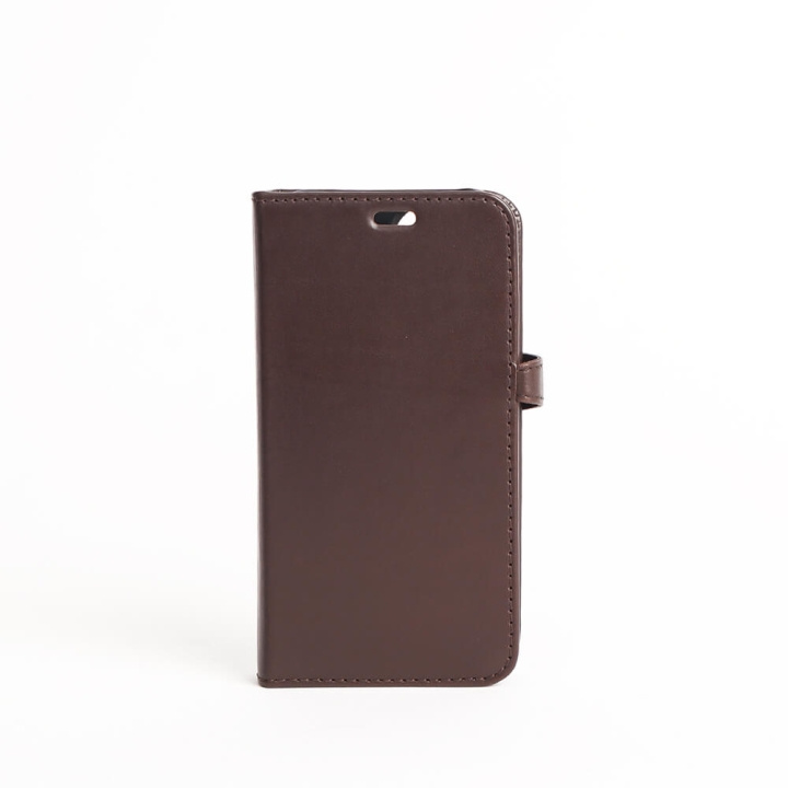 Buffalo 2in1 Wallet Leather 3 card iPhone 13 Mini Brown in the group SMARTPHONE & TABLETS / Phone cases / Apple / iPhone 13 Mini / Wallet Case at TP E-commerce Nordic AB (C00183)