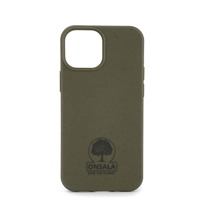 ONSALA ECO Mobile Cover Green iPhone 13 Mini in the group SMARTPHONE & TABLETS / Phone cases / Apple / iPhone 13 Mini / Cases at TP E-commerce Nordic AB (C00194)