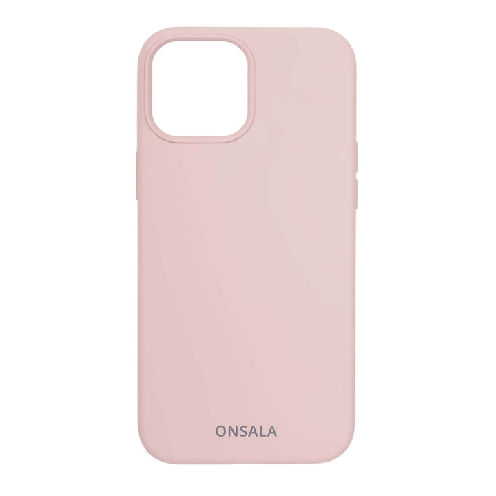 ONSALA Phone Case Silicone Sand Pink - iPhone 13 Mini in the group SMARTPHONE & TABLETS / Phone cases / Apple / iPhone 13 Mini / Cases at TP E-commerce Nordic AB (C00235)