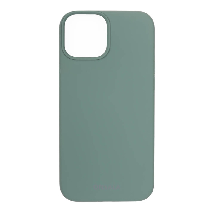 ONSALA Phone Case Silicone Pine Green - iPhone 13 Mini in the group SMARTPHONE & TABLETS / Phone cases / Apple / iPhone 13 Mini / Cases at TP E-commerce Nordic AB (C00236)