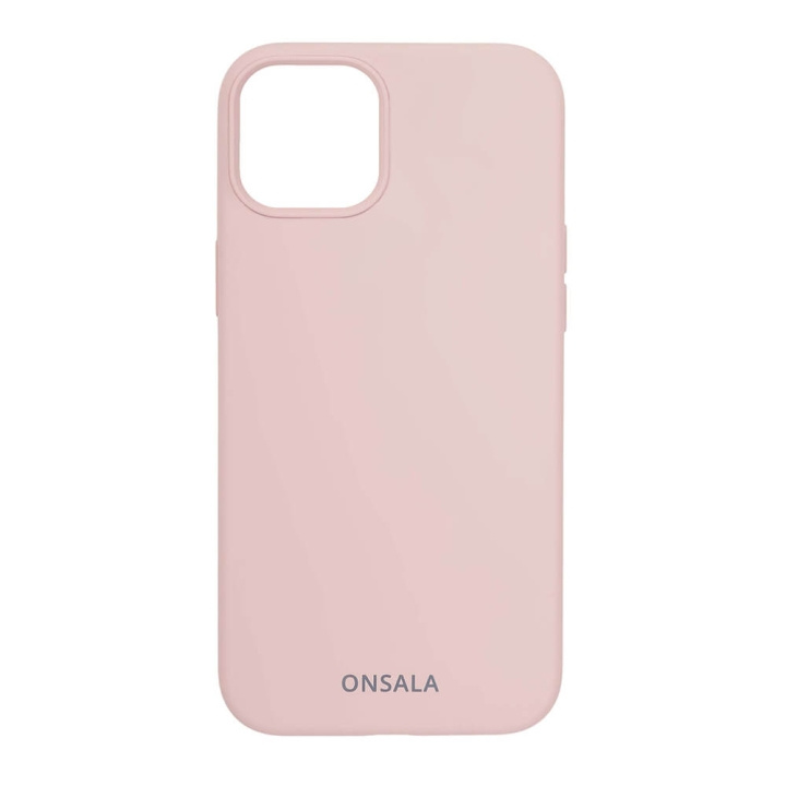 ONSALA Mobile Cover Silicone Sand Pink iPhone 13 in the group SMARTPHONE & TABLETS / Phone cases / Apple / iPhone 13 / Cases at TP E-commerce Nordic AB (C00239)
