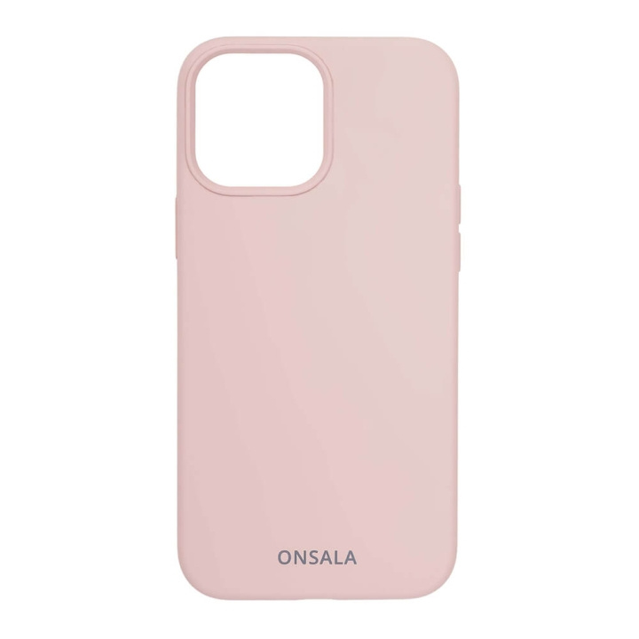 ONSALA Phone Case Silicone Sand Pink - iPhone 13 Pro Max in the group SMARTPHONE & TABLETS / Phone cases / Apple / iPhone 13 Pro Max / Cases at TP E-commerce Nordic AB (C00244)