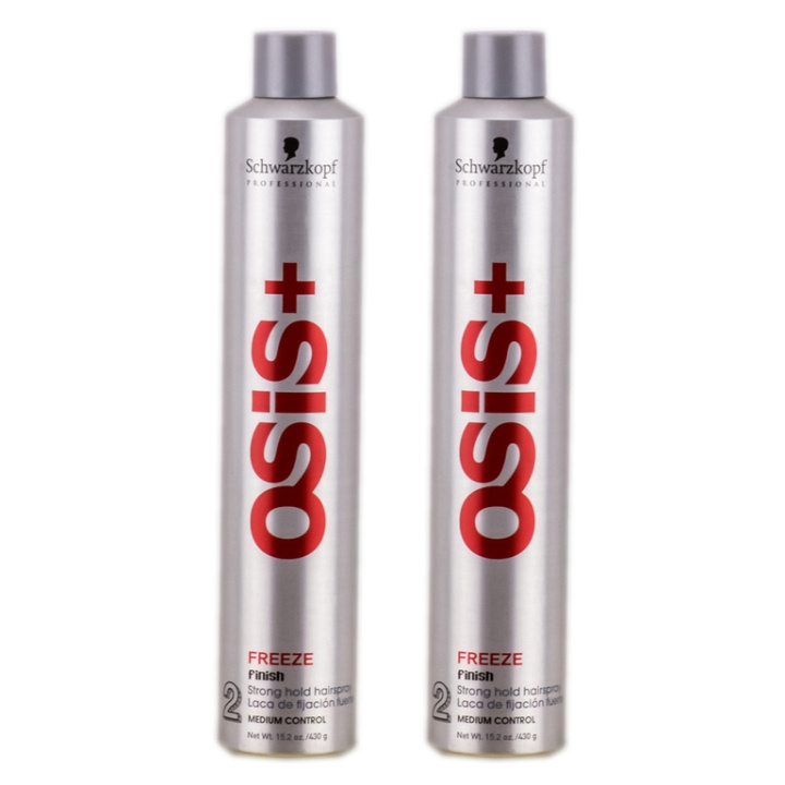 2-pack Schwarzkopf Osis Freeze 500ml in the group BEAUTY & HEALTH / Hair & Styling / Hair styling / Hair spray at TP E-commerce Nordic AB (C00260)