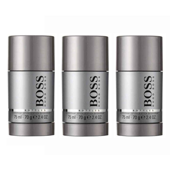 3-pack Hugo Boss Bottled Deostick 75ml in the group BEAUTY & HEALTH / Fragrance & Perfume / Deodorants / Deodorant for women at TP E-commerce Nordic AB (C00267)