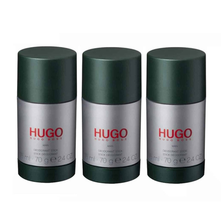 3-pack Hugo Boss Hugo Man Deostick 75ml in the group BEAUTY & HEALTH / Fragrance & Perfume / Deodorants / Deodorant for women at TP E-commerce Nordic AB (C00268)
