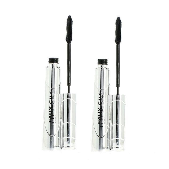 2-pack LOreal Telescopic False Lash Mascara Magnetic Black 9ml in the group BEAUTY & HEALTH / Makeup / Eyes & Eyebrows / Mascara at TP E-commerce Nordic AB (C00272)