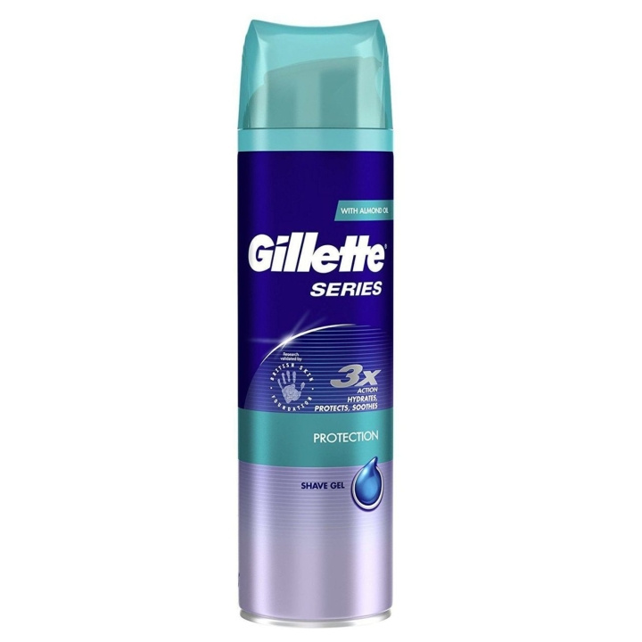 Gillette Series Protection Shave Gel 200ml in the group BEAUTY & HEALTH / Hair & Styling / Shaving & Trimming / Razors & Accessories at TP E-commerce Nordic AB (C00458)