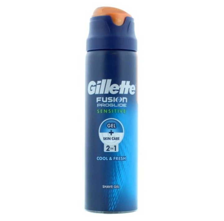 Gillette Fusion Sensitive Shave Gel Cool & Fresh 170ml in the group BEAUTY & HEALTH / Hair & Styling / Shaving & Trimming / Razors & Accessories at TP E-commerce Nordic AB (C00463)