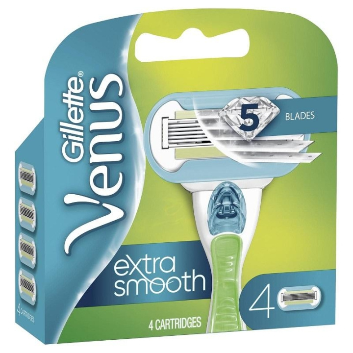 Gillette Venus Extra Smooth Blades 4-pack in the group BEAUTY & HEALTH / Hair & Styling / Shaving & Trimming / Razors & Accessories at TP E-commerce Nordic AB (C00476)