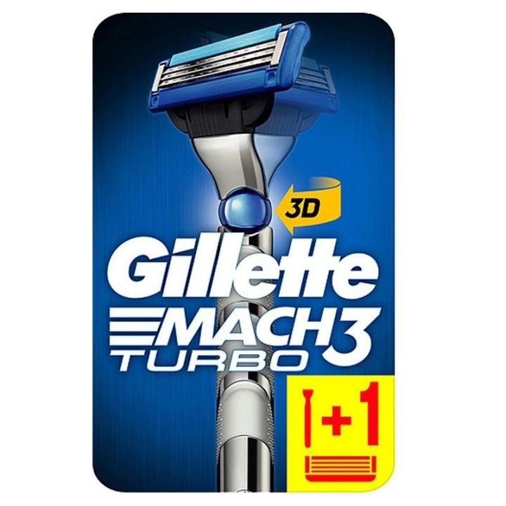 Gillette Mach3 Turbo 3D in the group BEAUTY & HEALTH / Hair & Styling / Shaving & Trimming / Razors & Accessories at TP E-commerce Nordic AB (C00489)