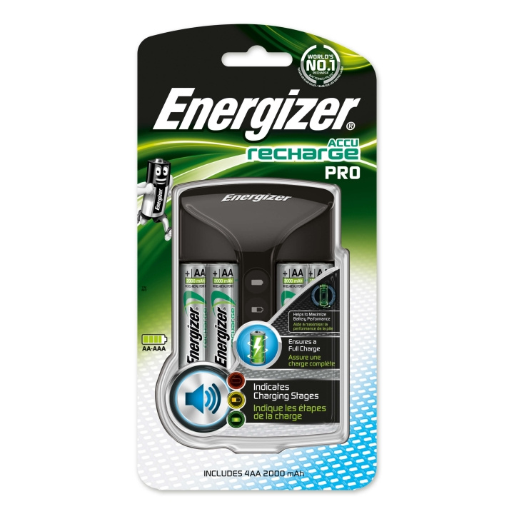ENERGIZER Battery Charger Pro 4x AA 2000mAh in the group HOME ELECTRONICS / Batteries & Chargers / Battery charger at TP E-commerce Nordic AB (C00505)