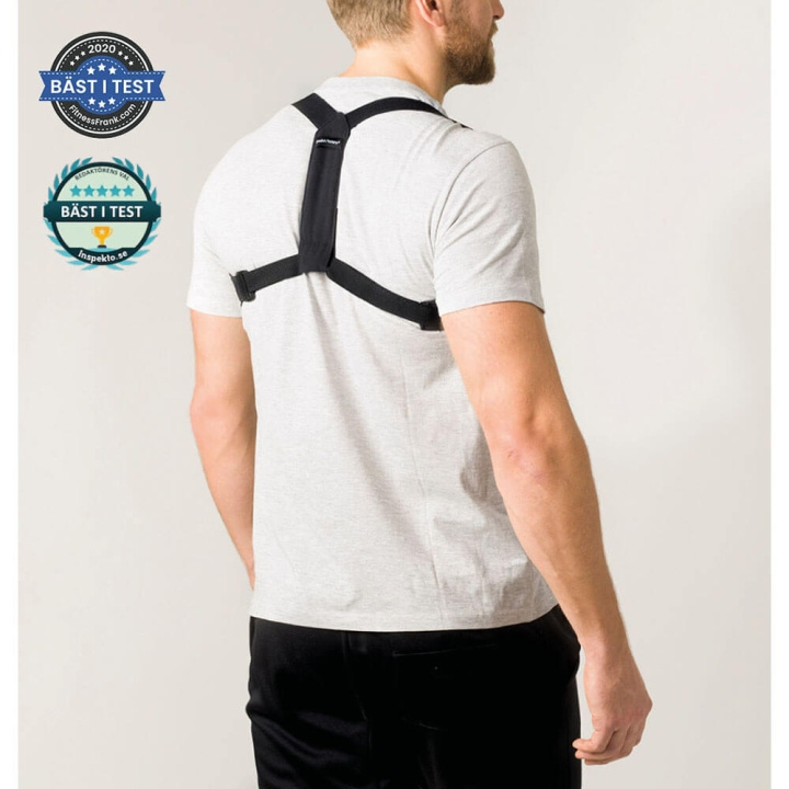 SWEDISH POSTURE Flexi Posture Brace Black One-Size in the group Sport, leisure & Hobby / Exercise equipment / Posture support & Rehab at TP E-commerce Nordic AB (C00507)