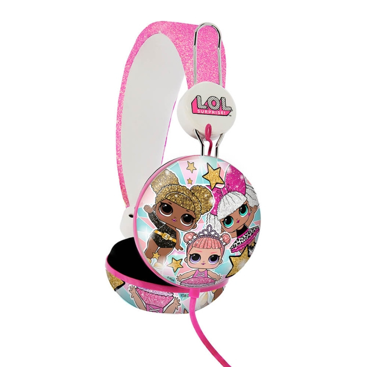 Headphone On-Ear 90dB Glitter Glam Rosa Pink in the group HOME ELECTRONICS / Audio & Picture / Headphones & Accessories / Headphones at TP E-commerce Nordic AB (C00541)