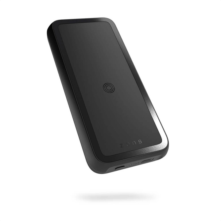 Zens Magnetic Qi Powerbank One Side QI 10000mAh Black in the group SMARTPHONE & TABLETS / Chargers & Cables / Powerbanks at TP E-commerce Nordic AB (C00554)