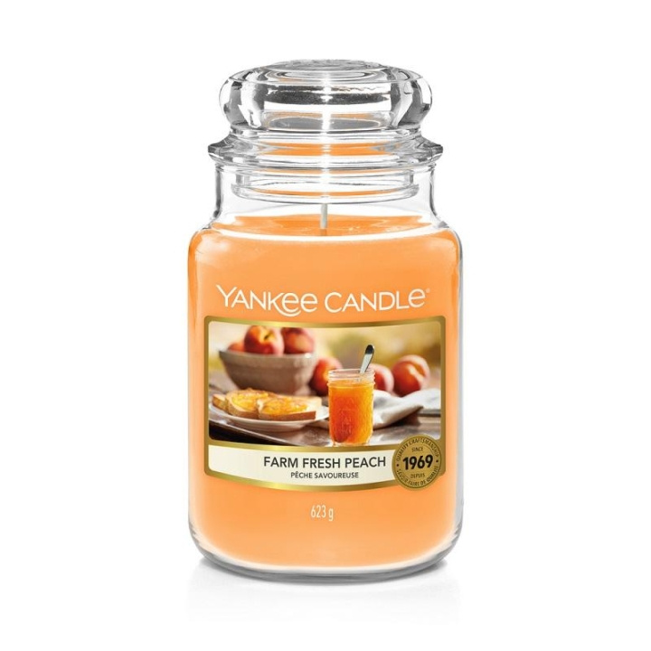 Yankee Candle Classic Large Farm Fresh Peach 623g in the group BEAUTY & HEALTH / Fragrance & Perfume / Other fragrances / Scented candles at TP E-commerce Nordic AB (C00645)