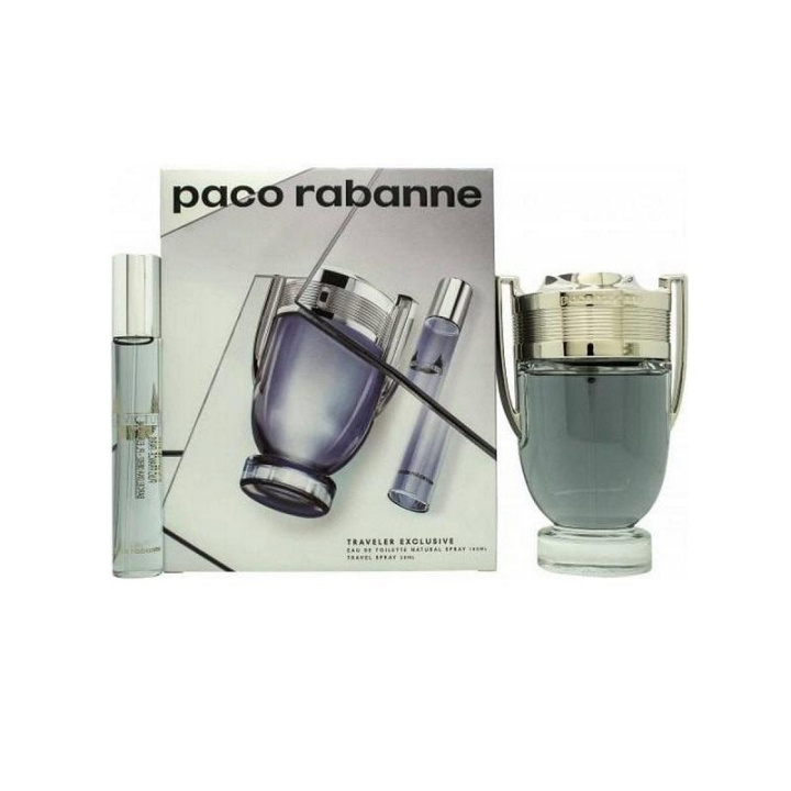 Giftset Paco Rabanne Invictus Edt 100ml + Edt 20ml in the group BEAUTY & HEALTH / Gift sets / Gift sets for him at TP E-commerce Nordic AB (C00658)