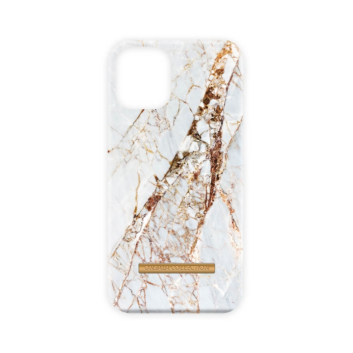 Onsala Mobile Case Soft White Rhino Marble iPhone 13 Mini in the group SMARTPHONE & TABLETS / Phone cases / Apple / iPhone 13 Mini / Cases at TP E-commerce Nordic AB (C00725)