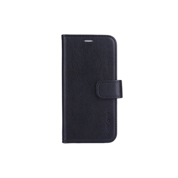 Radicover Strålningsskydd Mobilfodral PU iPhone 13 Mini Flipcover Svart RFID in the group SMARTPHONE & TABLETS / Phone cases / Apple / iPhone 13 Mini / Wallet Case at TP E-commerce Nordic AB (C00733)