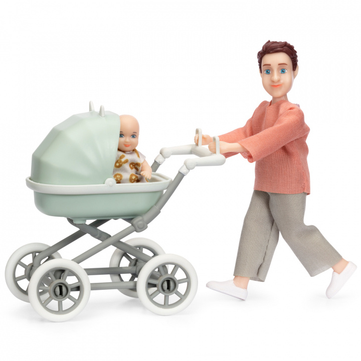 Docka med bebis & vagn in the group TOYS, KIDS & BABY PRODUCTS / Toys / Docks & Accessories at TP E-commerce Nordic AB (C00902)