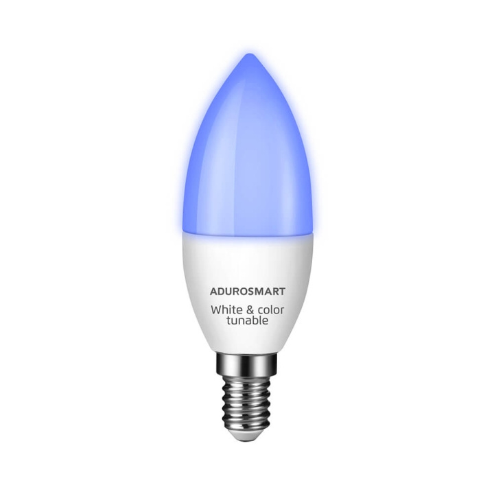 Adurosmart Lampa E14 RGBW Dimbar Zigbee in the group HOME, HOUSEHOLD & GARDEN / Smart home / Smart Lights at TP E-commerce Nordic AB (C01389)
