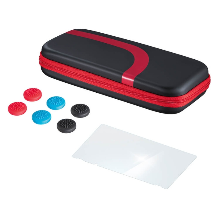 Hama Set for Nintendo Switch Black/Red in the group HOME ELECTRONICS / Game consoles & Accessories / Nintendo Switch / Accessories at TP E-commerce Nordic AB (C01417)