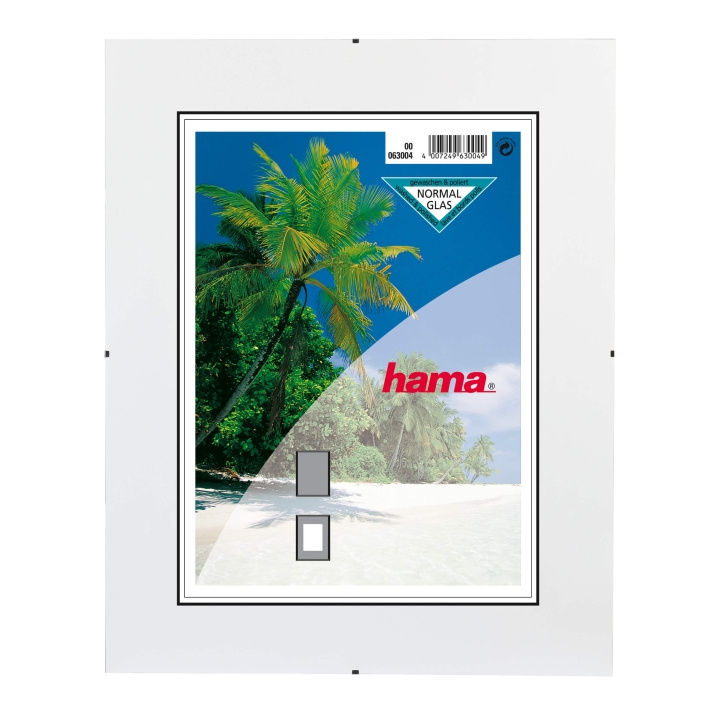 Hama Clip-Fix Frameless Picture Ho lder, normal glass, 13 x 18 cm in the group HOME, HOUSEHOLD & GARDEN / Interior / Picture frames at TP E-commerce Nordic AB (C01419)