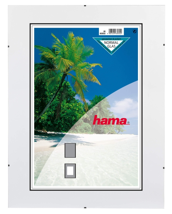 HAMA Clip-Fix Frameless Picture Ho lder, normal glass, 30 x 45 cm in the group HOME, HOUSEHOLD & GARDEN / Interior / Picture frames at TP E-commerce Nordic AB (C01426)