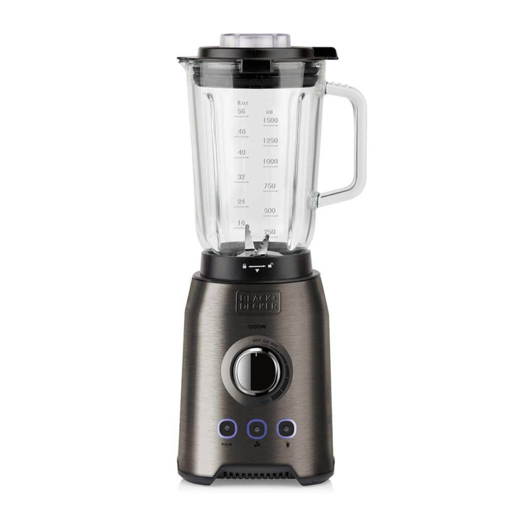 BLACK+DECKER Blender 1200W Brushed Steel in the group HOME, HOUSEHOLD & GARDEN / Household appliances / Food processor & Kitchen appliances / Mixer & Blenders at TP E-commerce Nordic AB (C01488)