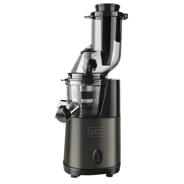 BLACK+DECKER Slow Juicer Brushed Steel in the group HOME, HOUSEHOLD & GARDEN / Household appliances / Water & Juice / Juice presses at TP E-commerce Nordic AB (C01492)