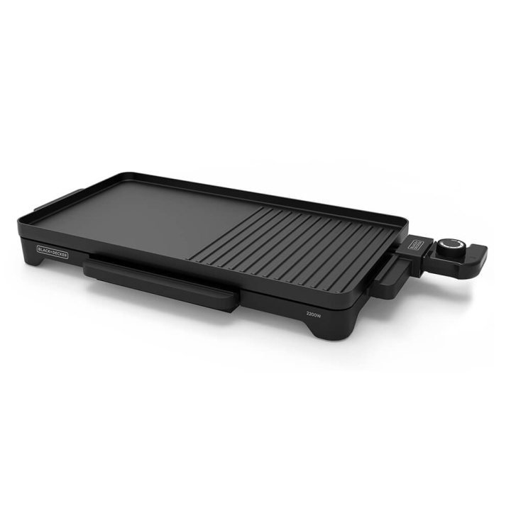 BLACK+DECKER Griddle Flat 2200W Black in the group HOME, HOUSEHOLD & GARDEN / Household appliances / Toasters & Bread grills / Table grills & Raclette at TP E-commerce Nordic AB (C01508)
