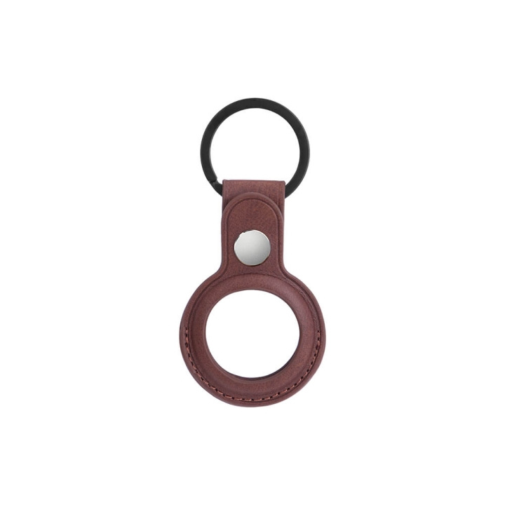 ONSALA Airtag Holder Brown with Keyring in the group SMARTPHONE & TABLETS / Other accessories / Other at TP E-commerce Nordic AB (C01541)