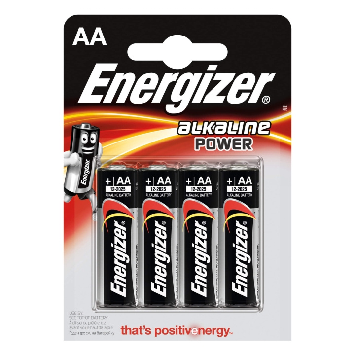 ENERGIZER Battery AA/LR6 Alkaline Power 4-p. in the group HOME ELECTRONICS / Batteries & Chargers / Batteries / AA at TP E-commerce Nordic AB (C01576)