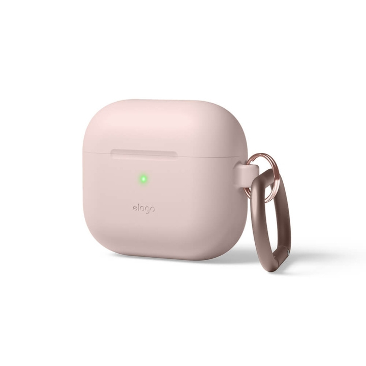 elago AirPod 3 Hang Silicon Case Sand Pink in the group HOME ELECTRONICS / Audio & Picture / Headphones & Accessories / Accessories at TP E-commerce Nordic AB (C01821)