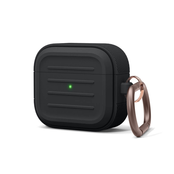 Elago AirPods 3 Armor Hang Case Black in the group HOME ELECTRONICS / Audio & Picture / Headphones & Accessories / Accessories at TP E-commerce Nordic AB (C01826)