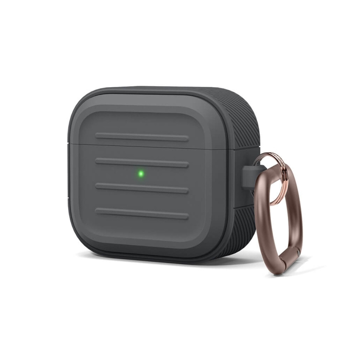 Elago AirPods 3 Armor Hang Case Dark Grey in the group HOME ELECTRONICS / Audio & Picture / Headphones & Accessories / Accessories at TP E-commerce Nordic AB (C01827)