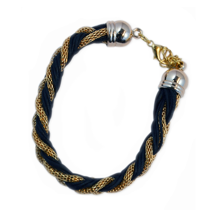 Armband Braided Gold Black in the group Sport, leisure & Hobby / Accessories / Other accessories at TP E-commerce Nordic AB (C01919)