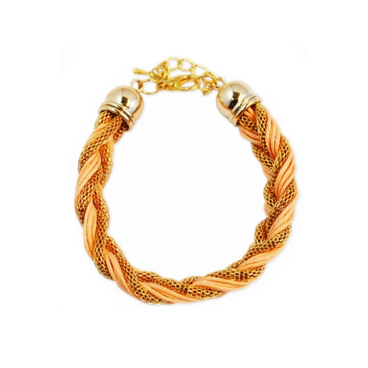 Armband Braided Gold Pink in the group Sport, leisure & Hobby / Accessories / Other accessories at TP E-commerce Nordic AB (C01921)