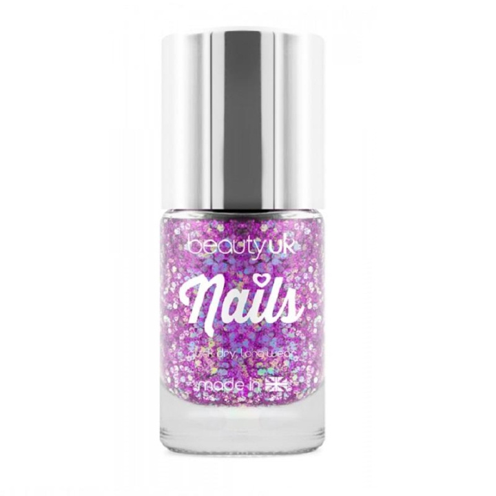 Beauty UK Glitter Nail Polish - Andromeda Purple in the group BEAUTY & HEALTH / Manicure / Pedicure / Nail polish at TP E-commerce Nordic AB (C02007)