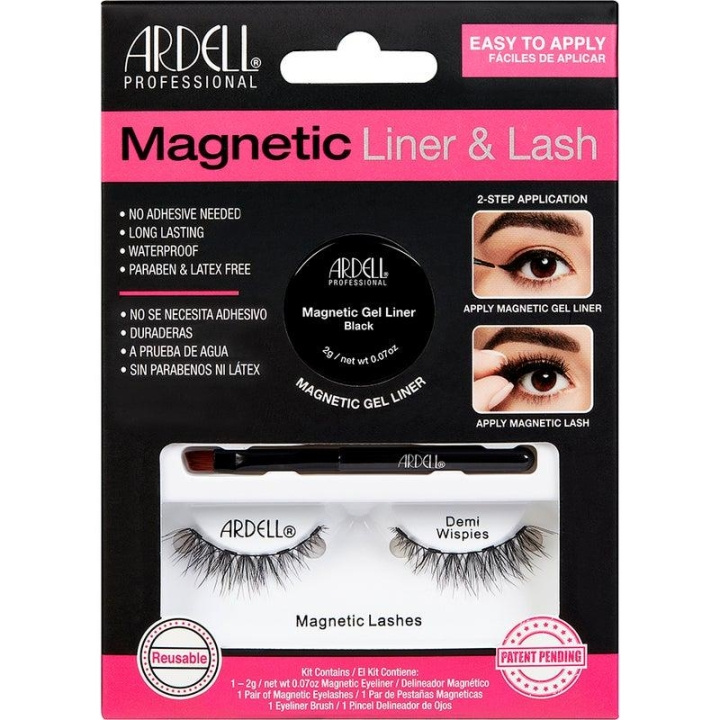 Ardell Magnetic Liner&Lash - Demi Wispies in the group BEAUTY & HEALTH / Makeup / Eyes & Eyebrows / False eyelashes at TP E-commerce Nordic AB (C02011)