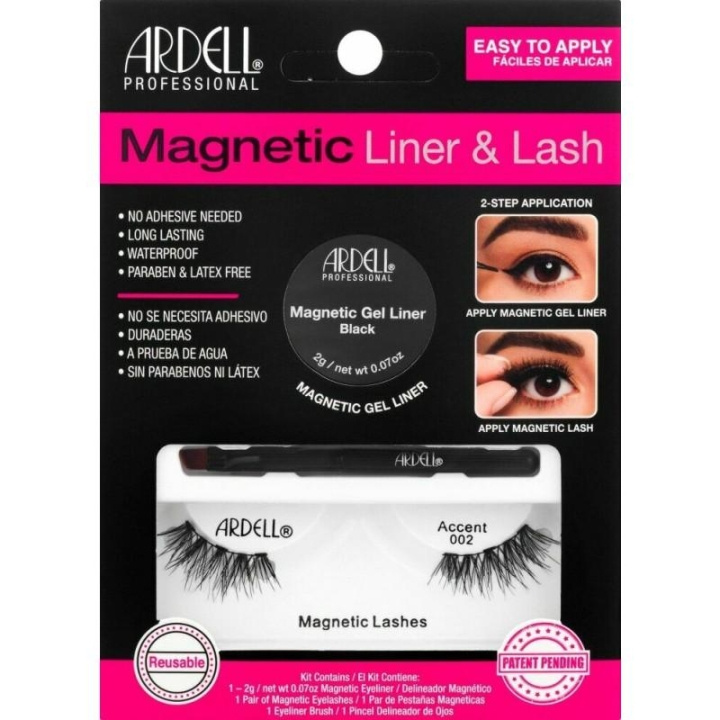 Ardell Magnetic Liner & Lash - Accent 002 in the group BEAUTY & HEALTH / Makeup / Eyes & Eyebrows / False eyelashes at TP E-commerce Nordic AB (C02013)