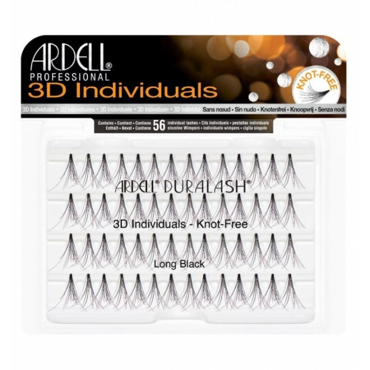 Ardell Knot-Free 3D Individuals Long in the group BEAUTY & HEALTH / Makeup / Eyes & Eyebrows / False eyelashes at TP E-commerce Nordic AB (C02025)