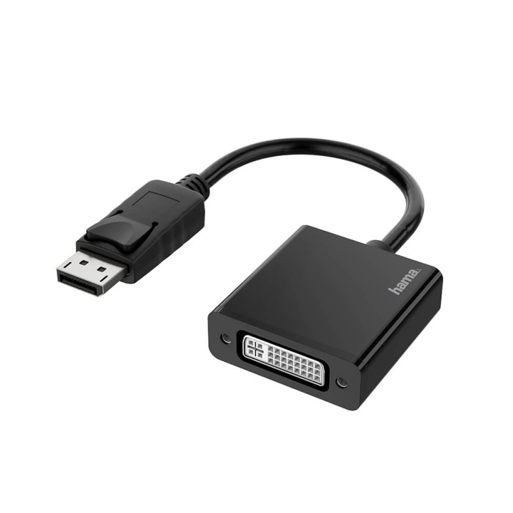 Hama Adapter Multimedia DisplayPort-DVI 4K in the group COMPUTERS & PERIPHERALS / Computer cables / DisplayPort / Adapters at TP E-commerce Nordic AB (C02261)