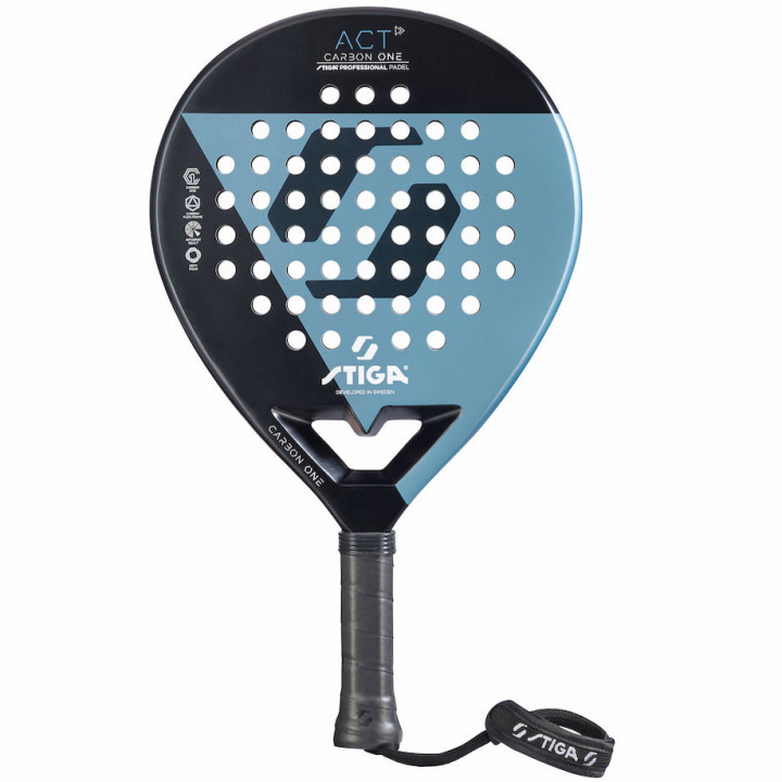 Stiga ACT Padelracket Svart/Blå in the group Sport, leisure & Hobby / Sports equipment / Padel rackets at TP E-commerce Nordic AB (C02281)