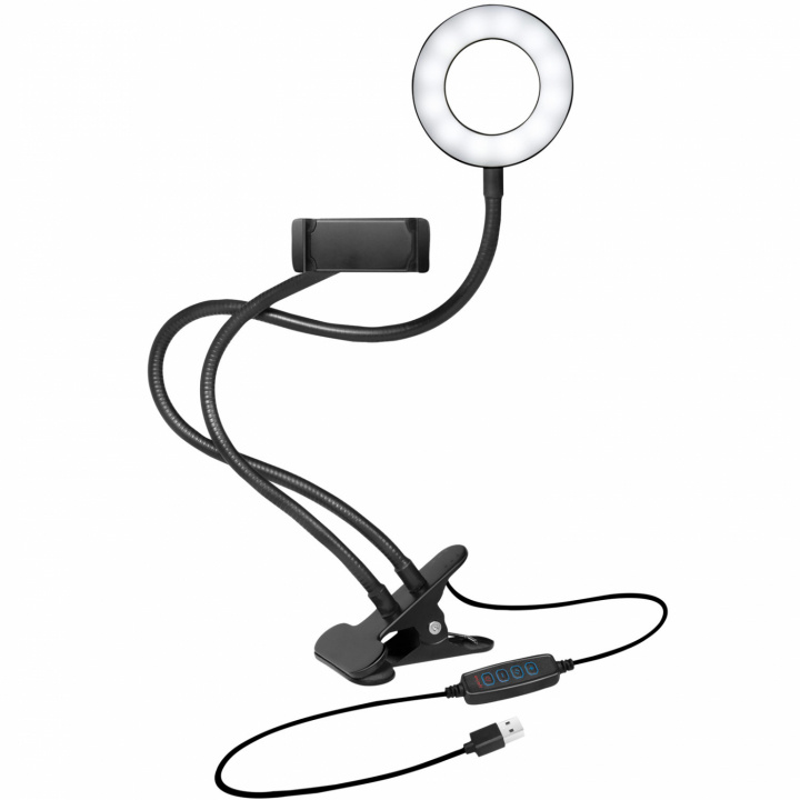 Ring light för smartphone Ø8,5 in the group HOME ELECTRONICS / Photo & Video / Photo equipment / Ring light at TP E-commerce Nordic AB (C02664)