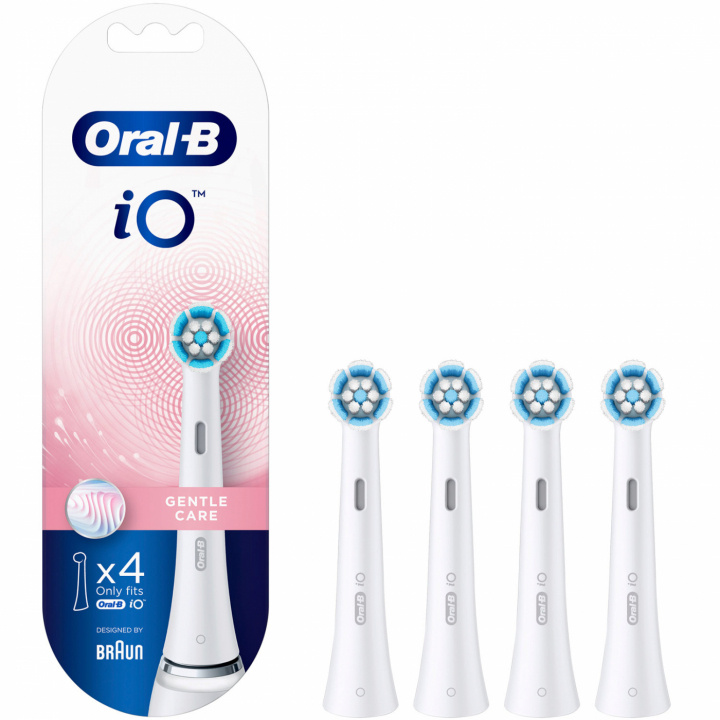 Borsthuvud iO Gentle Care 4st in the group BEAUTY & HEALTH / Oral care / Accessories for electric toothbrushes at TP E-commerce Nordic AB (C02695)