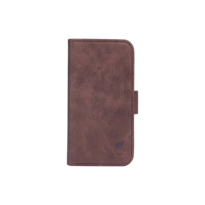 Gear Mobile Wallet Brown Nubuck PU iPhone 12 Mini in the group SMARTPHONE & TABLETS / Phone cases / Apple / iPhone 12 Mini / Wallet Case at TP E-commerce Nordic AB (C02800)