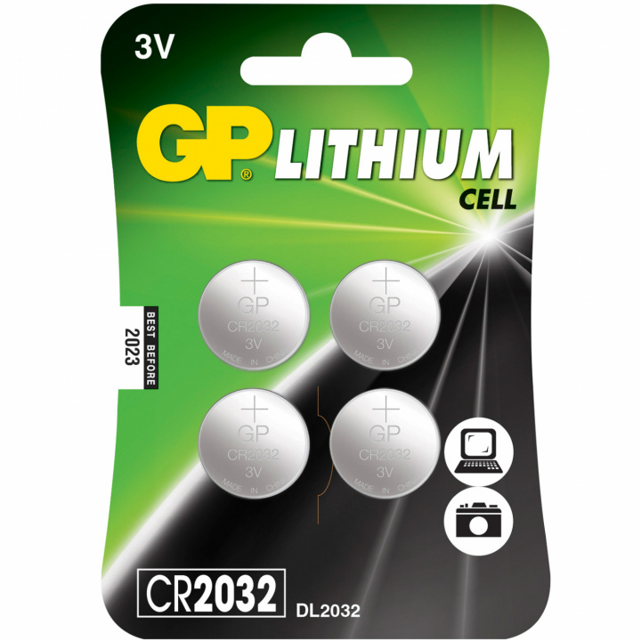 CR2032 3V Knappcell 4-pack in the group HOME ELECTRONICS / Batteries & Chargers / Batteries / Button cell at TP E-commerce Nordic AB (C02828)