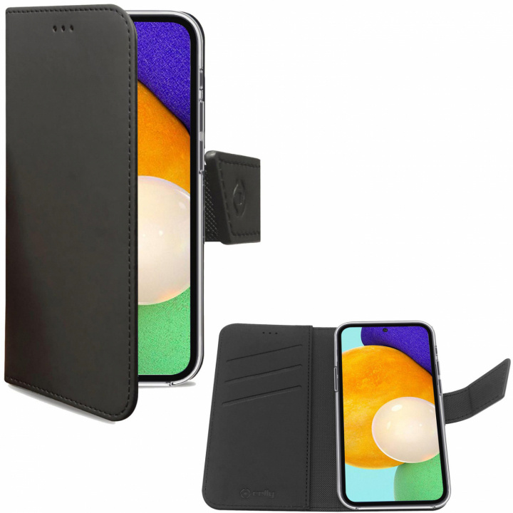 Celly Wallet Case Galaxy A03s, Svart in the group SMARTPHONE & TABLETS / Phone cases / Samsung at TP E-commerce Nordic AB (C02922)