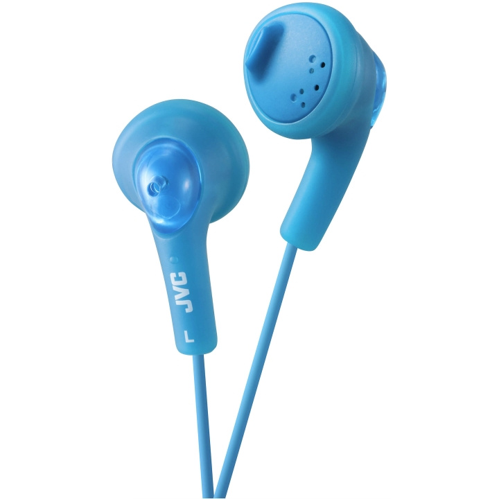 JVC Gumy Bass-Boost in-ear earbud headphones Peppermint Blue in the group HOME ELECTRONICS / Audio & Picture / Headphones & Accessories / Headphones at TP E-commerce Nordic AB (C02967)